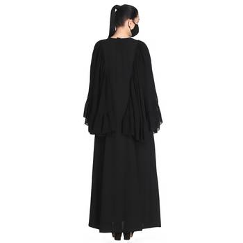 Designer Abaya With Bell Sleeves 5
