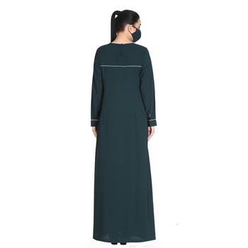 Embroidered Abaya With Matching Hijab 5