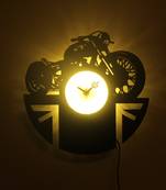 Fufuh LED Wall Clock for Home, Bike, Dial 10 cms, Design 30 cms