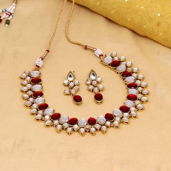 Maroon necklace-sets 2