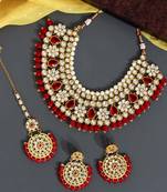 Red necklace-sets