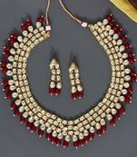 Maroon necklace-sets