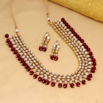 Maroon necklace-sets 2