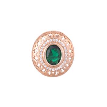 Green cubic zirconia earrings 3