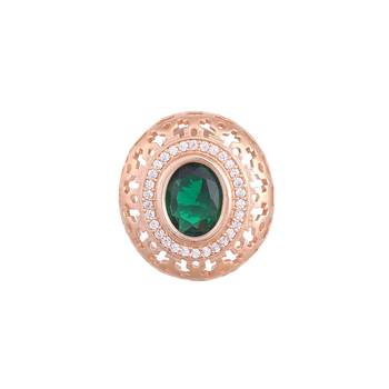 Green cubic zirconia earrings 4