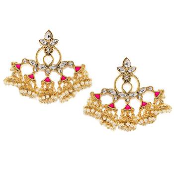 Red crystal earrings 1