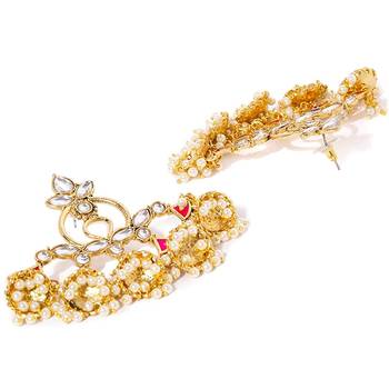 Red crystal earrings 3