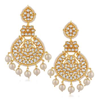 White crystal earrings 1