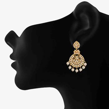 White crystal earrings 2