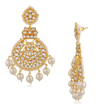 White crystal earrings 3