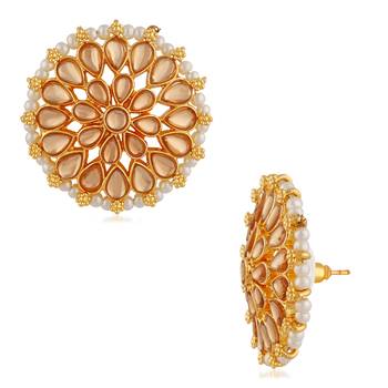 Brown crystal earrings 3