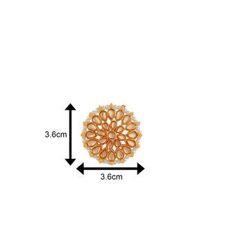 Brown crystal earrings 4