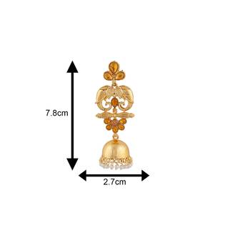 Brown crystal earrings 4