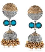 Blue crystal earrings