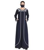 Embroidered Abaya With Matching Hijab