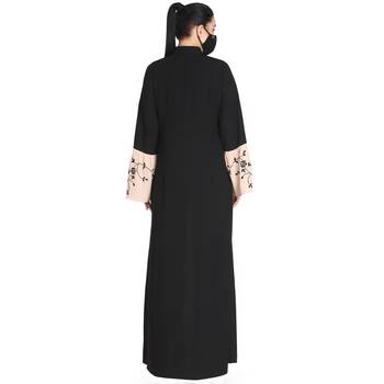 Embroidered Abaya With Matching Hijab 6