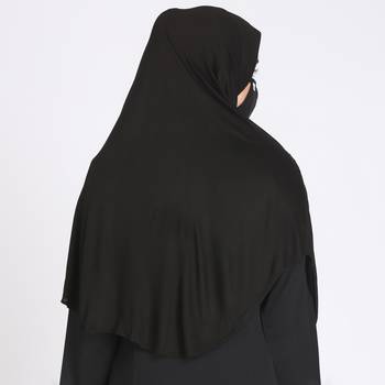 Bashariya-3 Pcs Set : Khimar-Ready To Wear Instant Hijab With A Complementary Mask & Under Scarf Cap 4