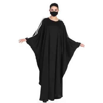Black Nida Kaftan With White Contrast 2