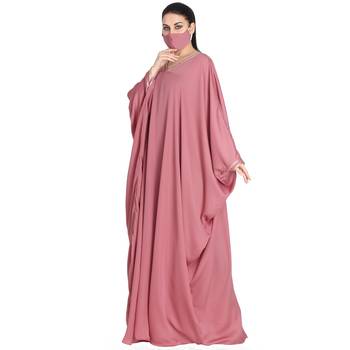 Pink Kaftan With Golden Contrast 3