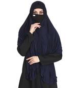 Bashariya-3 Pcs Set : Khimar-Ready To Wear Instant Hijab With A Complementary Mask & Under Scarf Cap