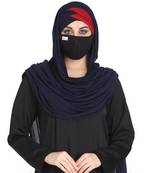 Bashariya-3 Pcs Set : Ready To Wear Turban Style Hijab With A Complementary Mask & Under Scarf Cap