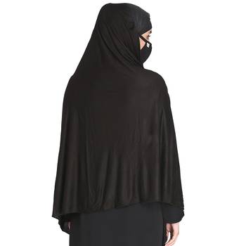 Bashariya-3 Pcs Set : Ready To Wear Instant Hijab With A Complementary Mask & Under Scarf Cap 5