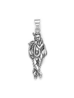 Lord Krishna Silver Pendant-PD017 1