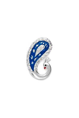 Meena Peacock Silver Pendant-PD028 1