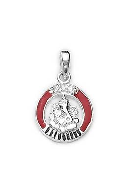 Gajanan Silver Pendant-PD044 1