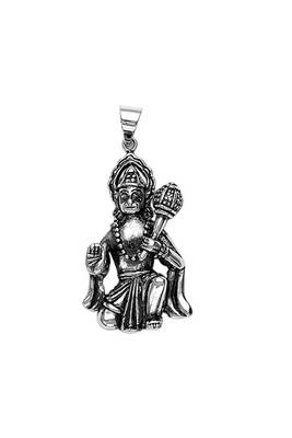 Lord Hanuman Silver Pendant-PD046 1