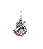 Goddess Saraswati Silver Pendant-PD049