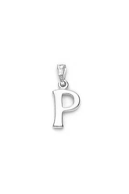 Alphabet 'P' Silver Pendant-PD114 1