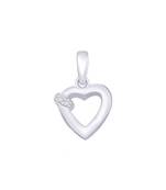 Heart Cutwork Silver Pendant-PD118