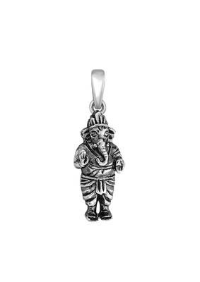 Spiritual Lord Ganesh Silver Pendant-PD129 1