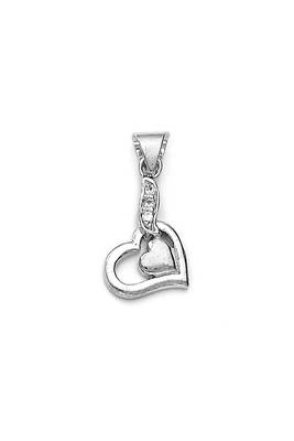 Infinity Heart Silver Pendant-PD141 1