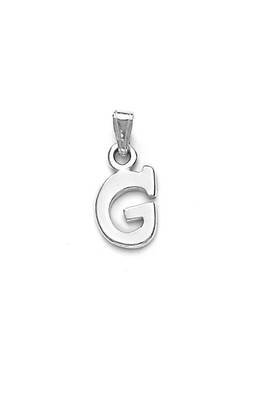 Alphabet 'G' Silver Pendant-PD148 1