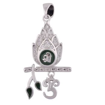 Feather Flute Silver Pendant-PDMX032 1
