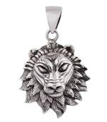 Lion Roar Silver Pendant-PDMX034