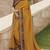 Mustard embroidered satin saree with blouse