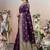 Purple woven art silk saree saree with blouse