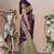 Purple woven art silk saree saree with blouse
