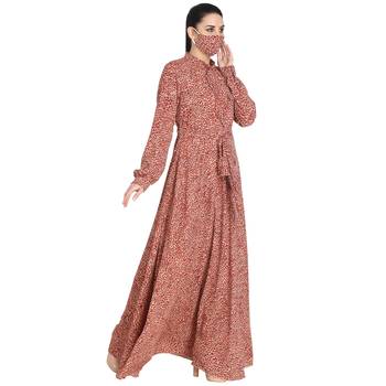 Cheetah  Print-Modest Dress With Extra Flare- Not An Abaya. 4