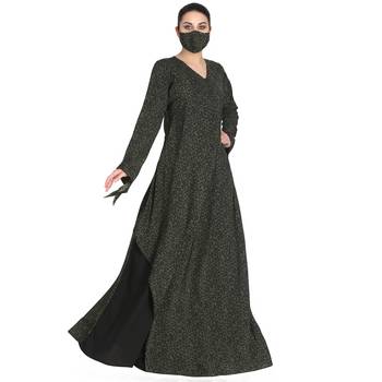 Modest Dress With Designer Cuts- Not An Abaya. 6