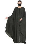 Front Open- Cape Style Kaftan In Animal Print (Without Inner)