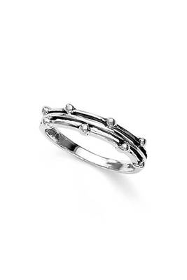 Pretty Band Style Silver Finger Ring-FRL033 1
