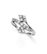 Classy White CZ Silver Finger Ring-FRL043