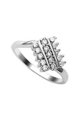 Lovely CZ Silver Finger Ring-FRL047 1