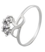Lovely Zircon Silver Finger Ring-FRL058