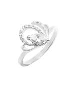 Appealing CZ Silver Finger Ring-FRL099