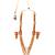 Gold Plated Multi Layer Necklace Set For Womens